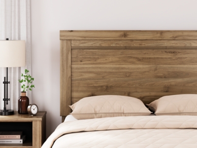 Zanbrook Queen Panel Headboard, Brown, rollover