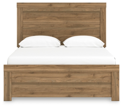 Zanbrook Queen Panel Bed, Brown, large
