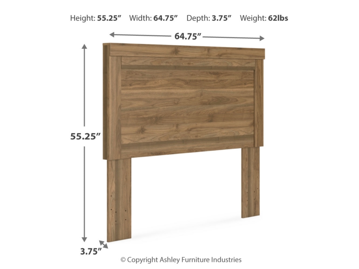 Zanbrook Queen Panel Headboard with Mirrored Dresser | Ashley