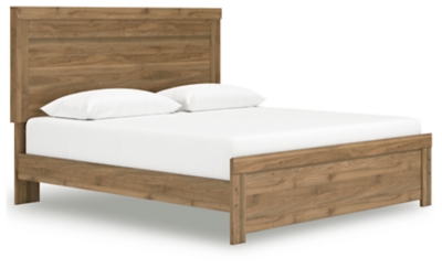 Zanbrook King Panel Bed, Brown, large