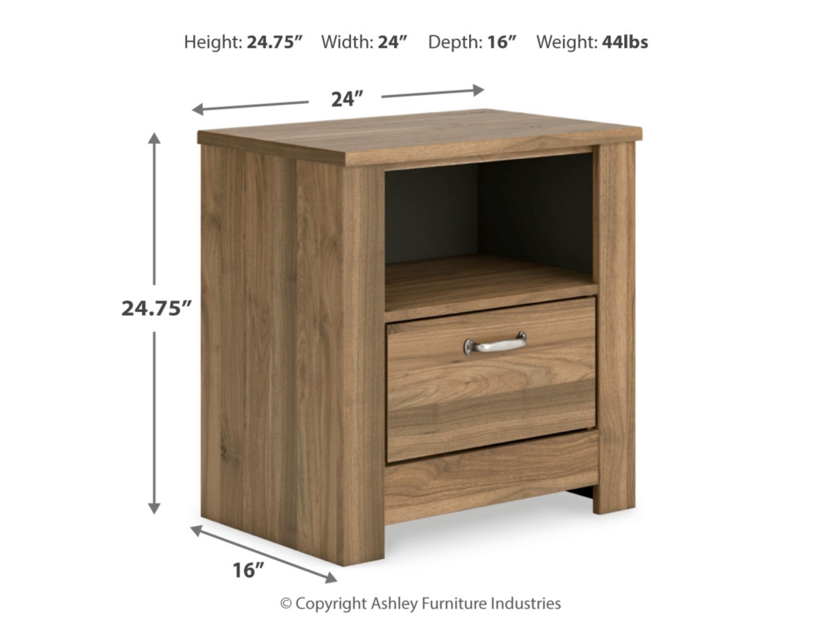 【新品未使用】WWW_KUMIKOSHADE_TYPE2 ウォールナット Zanbrook Queen Panel Bed with Dresser and Nightstand | Ashley
