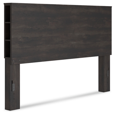 B1388-69 Toretto King Bookcase Headboard, Charcoal sku B1388-69