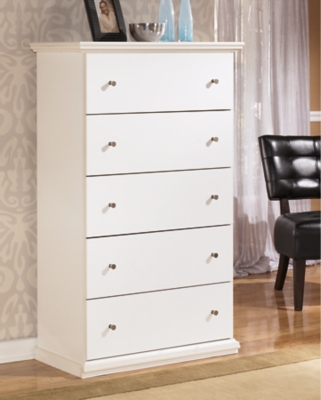 Bostwick Shoals 5 Drawer Chest of Drawers, White