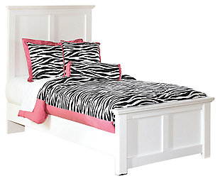 Bostwick Shoals Twin Panel Bed, White, large