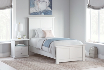 Bostwick Shoals Twin Panel Bed, White