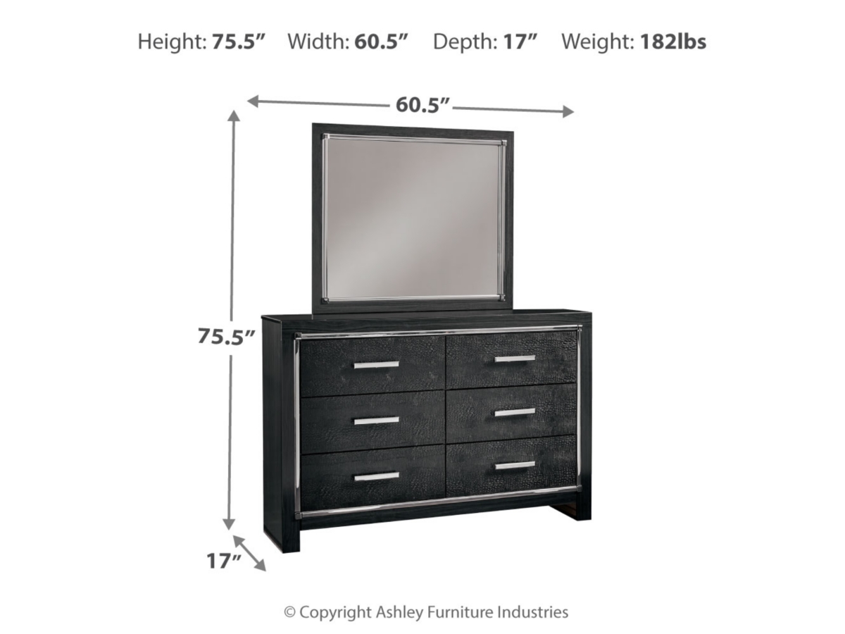 Kaydell Mirror - Black