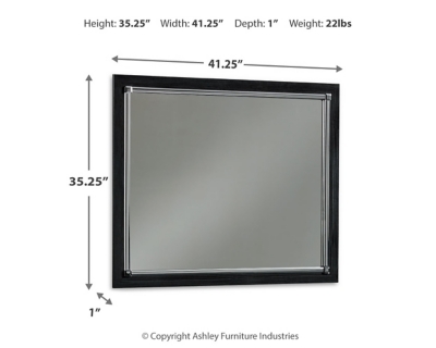 Kaydell Bedroom Mirror Dimensions
