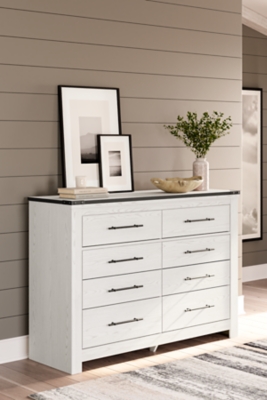 Schoenberg 6 Drawer Dresser, White