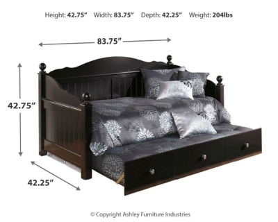 Ashley Furniture Daybed With Pop Up Trundle / Exquisite Full Sleigh Bed