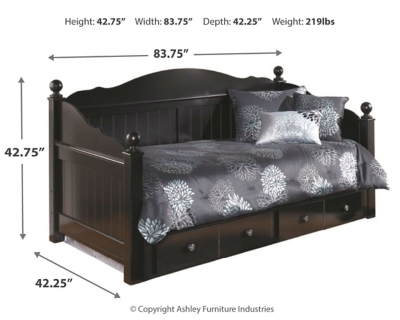 Jaidyn Daybed With Storage Ashley Furniture Homestore