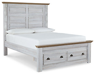 Haven Bay Queen Panel Storage Bed, Two-tone, large