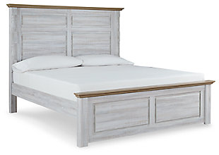 Haven Bay King Panel Bed, Two-tone, large