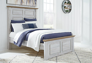 Haven Bay Full Panel Bed, Two-tone, rollover