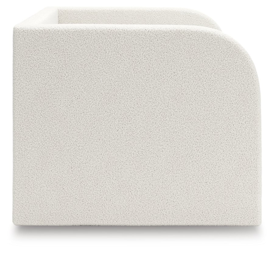 Cama de día tapizada Shapella Twin, tocador y espejo - image 5