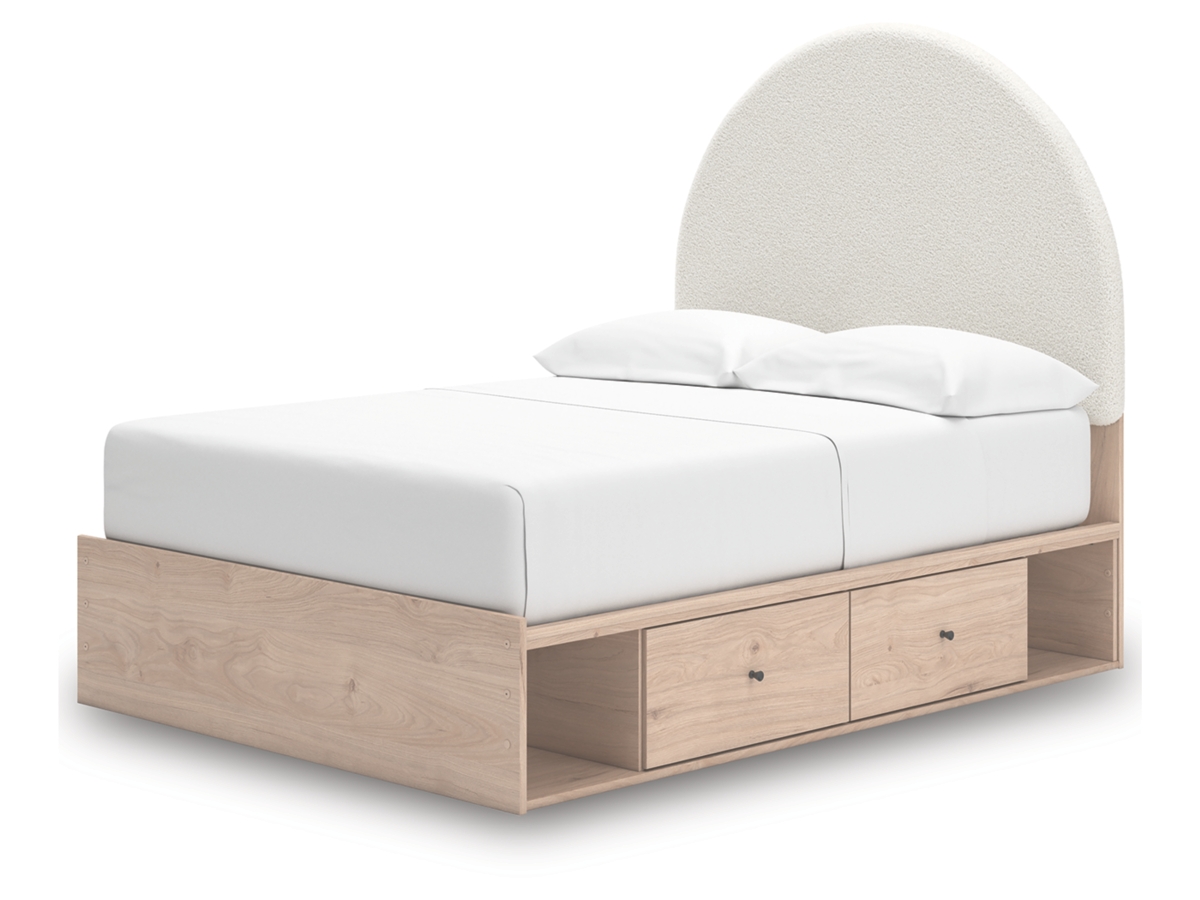 A&Yページ Allewie Modern Full Size Bed Frame with Lift Up Storage and