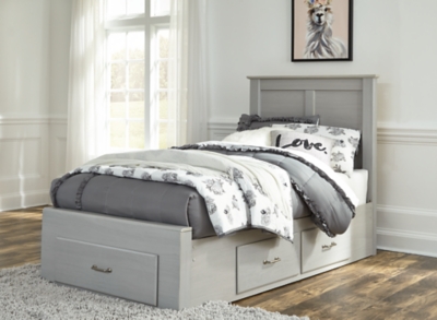 Arcella Twin Storage Bed, Gray, large