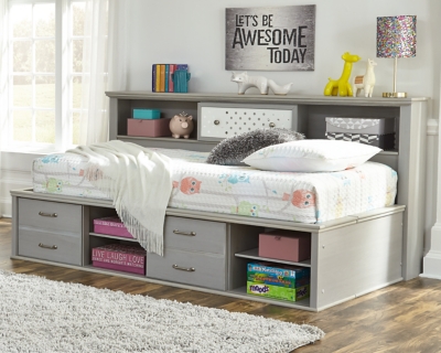 Twin Bookcase Bed With Storage 54, Phoenix Twin Daybed With Bookcase And Storage Drawers