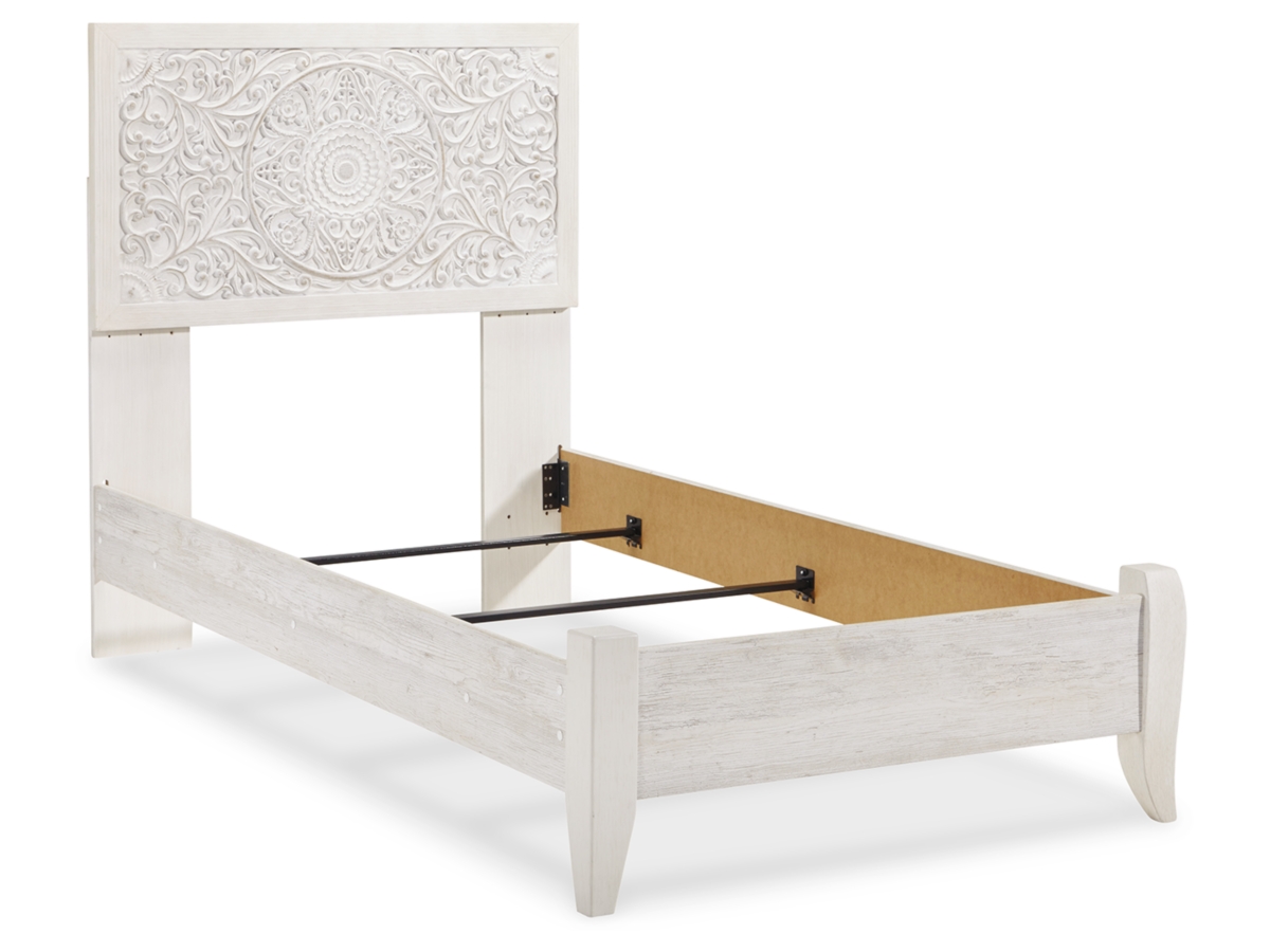 Paxberry Twin Bed - Whitewash