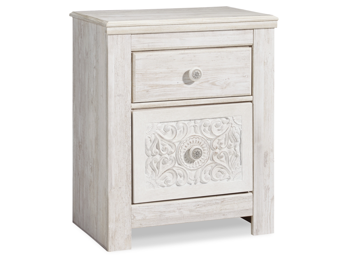 Paxberry Nightstand - White Wash