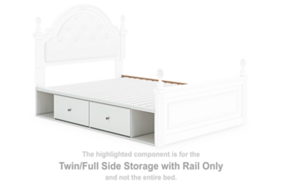 Kozlani Full Upholstered Panel Storage Bed image 12