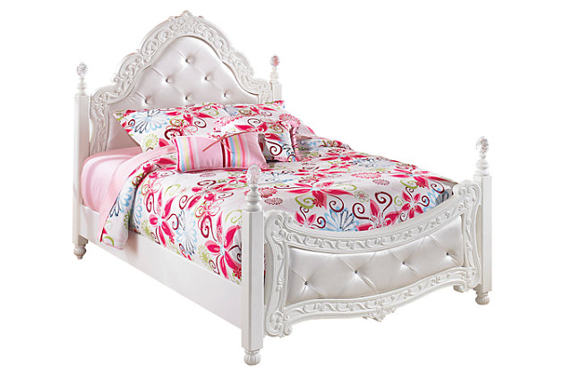 Exquisite Full Poster Bed Ashley, White Twin Four Poster Bed Frame
