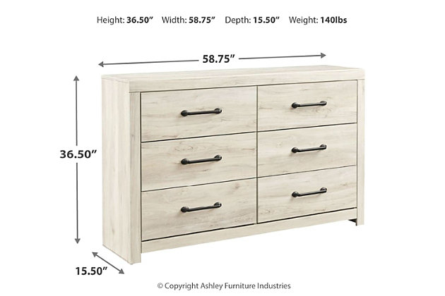 Cambeck 6 Drawer Dresser Ashley, What Is The Depth Of A Dresser