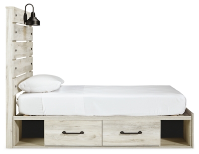 Cambeck Twin Panel Bed with 2 Storage Drawers