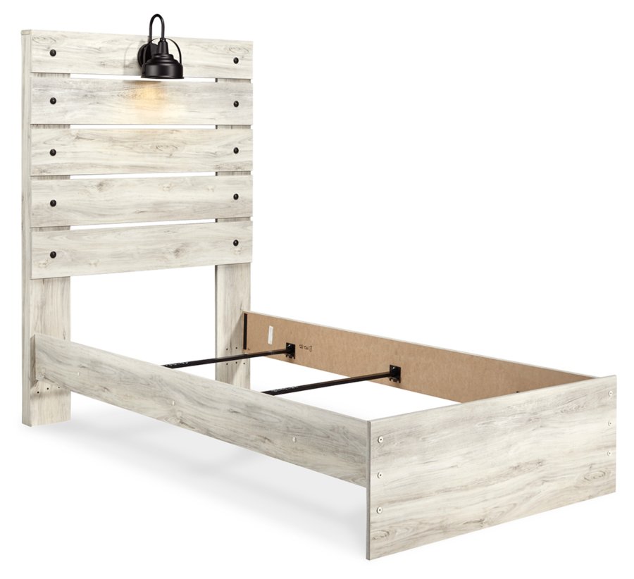 Cama doble con paneles, cómoda y espejo Cambeck - image 8