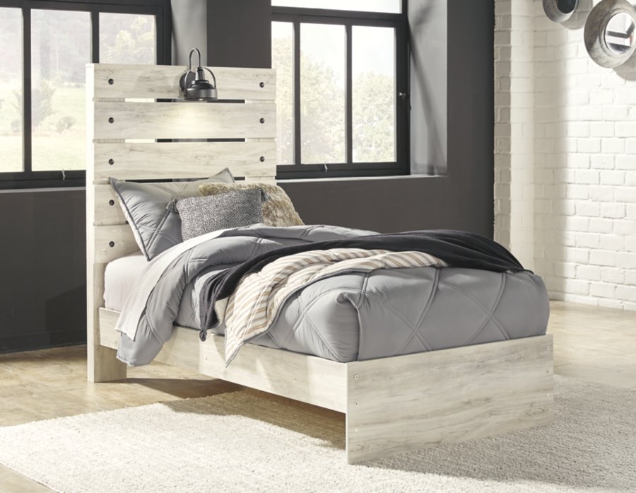 Cama doble con paneles, cómoda y espejo Cambeck - image 13