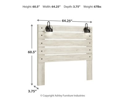 Cambeck Queen Panel Headboard, Whitewash, large