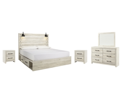 APG-B192-KP7 Cambeck King Panel Bed with 2 Storage Drawers with sku APG-B192-KP7