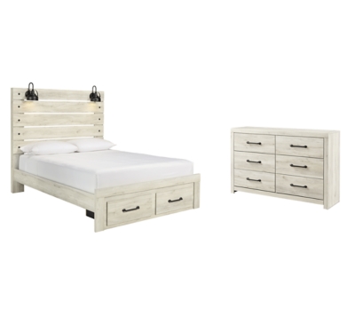 APG-B192QSD Cambeck Queen Panel Bed with 2 Storage Drawers wit sku APG-B192QSD