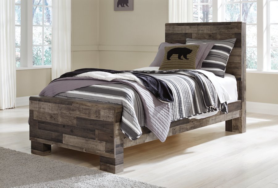 Cama doble, cómoda y espejo Derekson - image 9