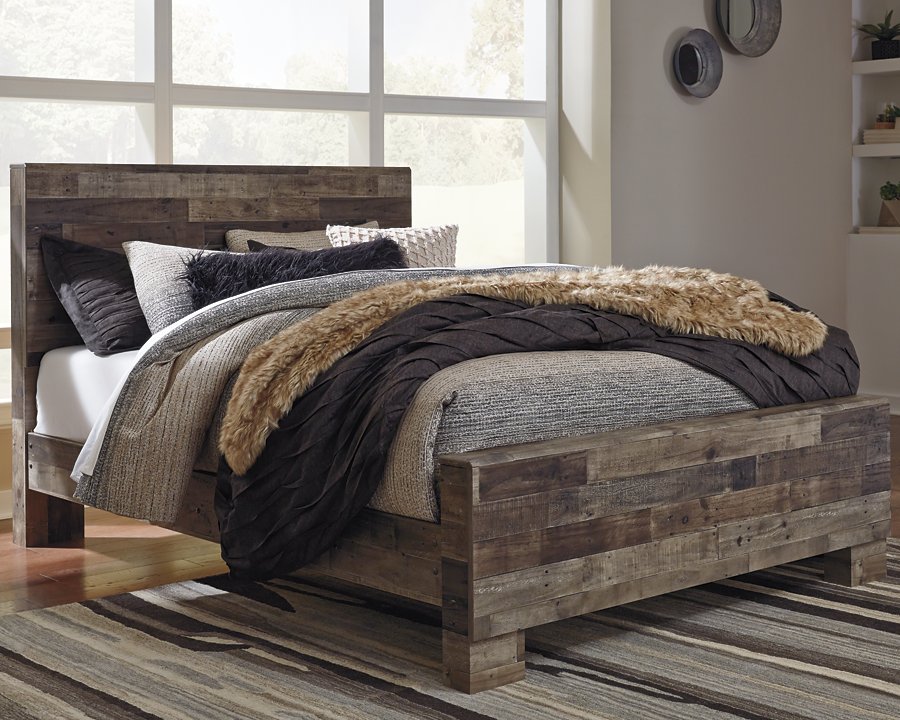 Derekson Queen Panel Bed, Dresser and Mirror - image 8