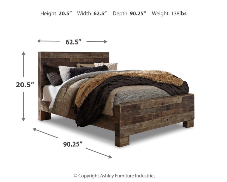 Derekson Queen Panel Bed, Dresser and Mirror - image 5