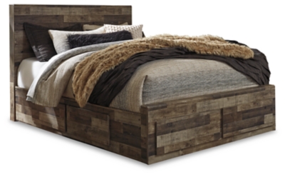 Derekson Queen Panel Bed with 6 Storage Drawers