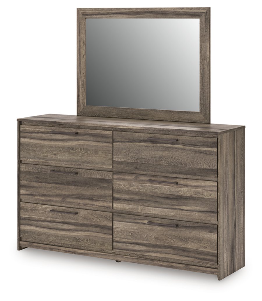 Cama Queen con panel de almacenamiento, cómoda y espejo Baystorm - image 8