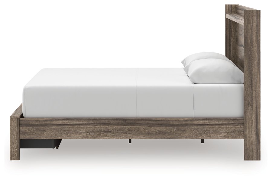 Cama Queen con panel de almacenamiento, cómoda y espejo Baystorm - image 15