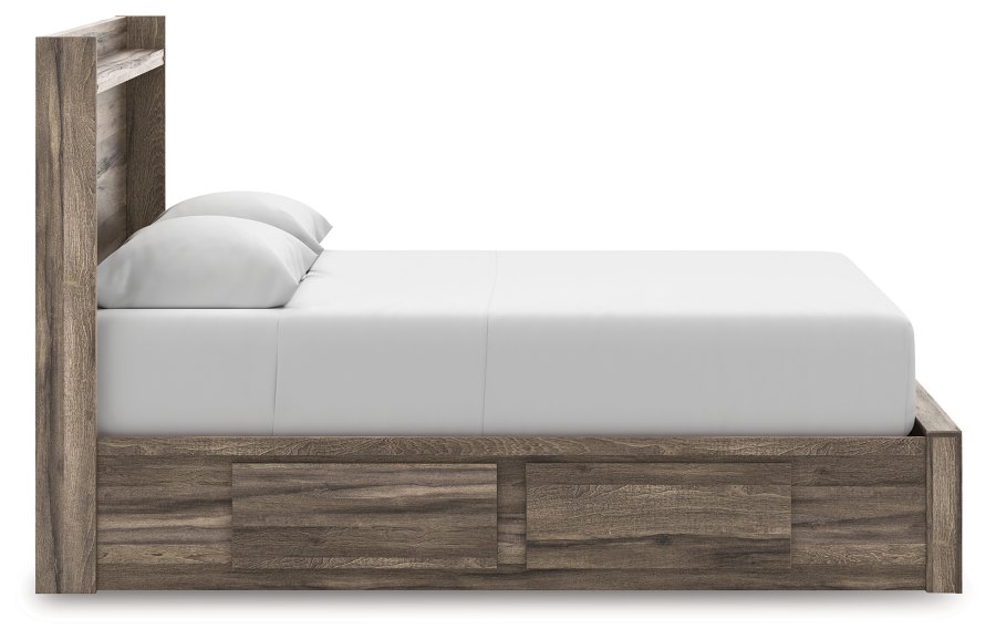 Cama Queen con panel de almacenamiento, cómoda y espejo Baystorm - image 13