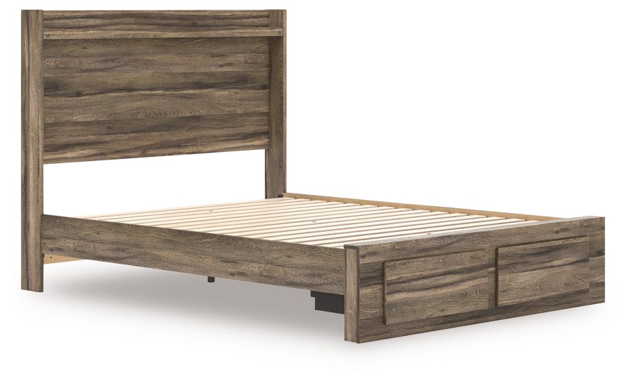 Cama Queen con panel de almacenamiento, cómoda y espejo Baystorm - image 10