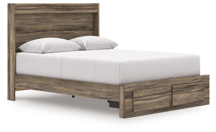Cama Queen con panel de almacenamiento, cómoda y espejo Baystorm - image 11