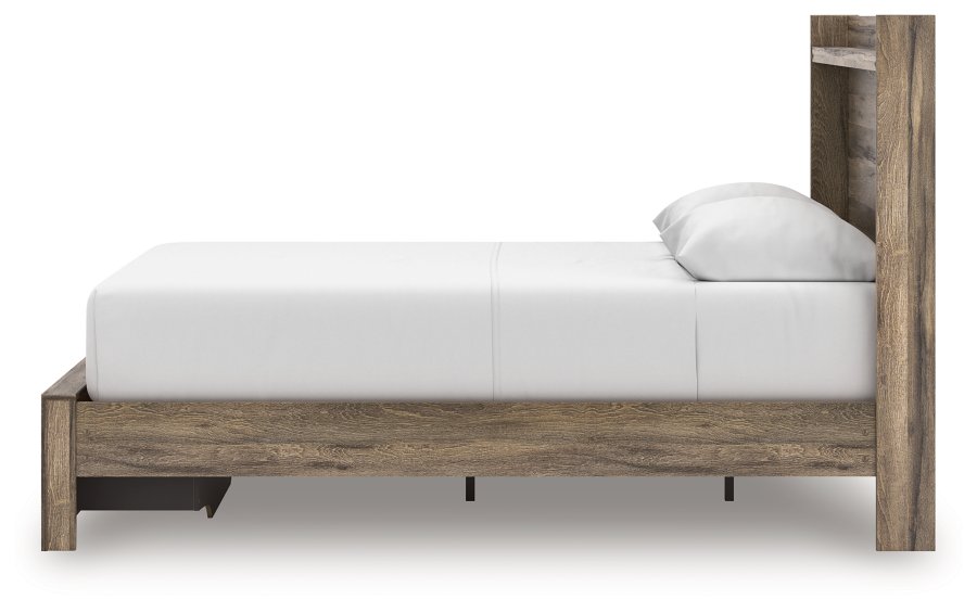 Cama Queen con panel de almacenamiento, cómoda y espejo Baystorm - image 15