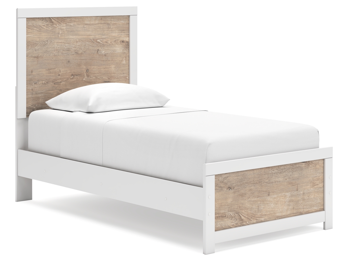 Charbitt Twin Panel Bed - Two-tone Charbitt Twin Panel Bed - Two-tone