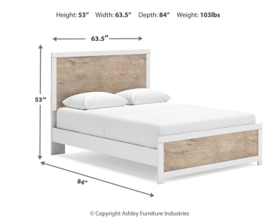 Charbitt Queen Panel Bed with Mirrored Dresser, Chest and Nightstand