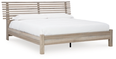 Hasbrick King Slat Panel Bed, , large