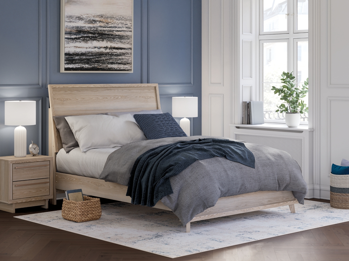 Hasbrick King Panel Headboard - Tan
