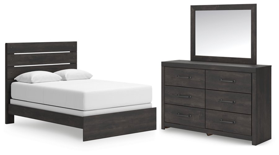 Cama Delmorta Queen, Cómoda y Espejo - image 1
