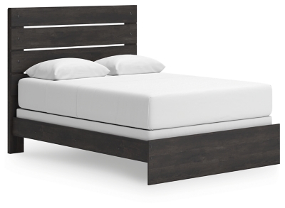 Delmorta Queen Panel Bed, Dark Gray, large