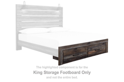Drystan King Bookcase Bed with 2 Storage Drawers image 6
