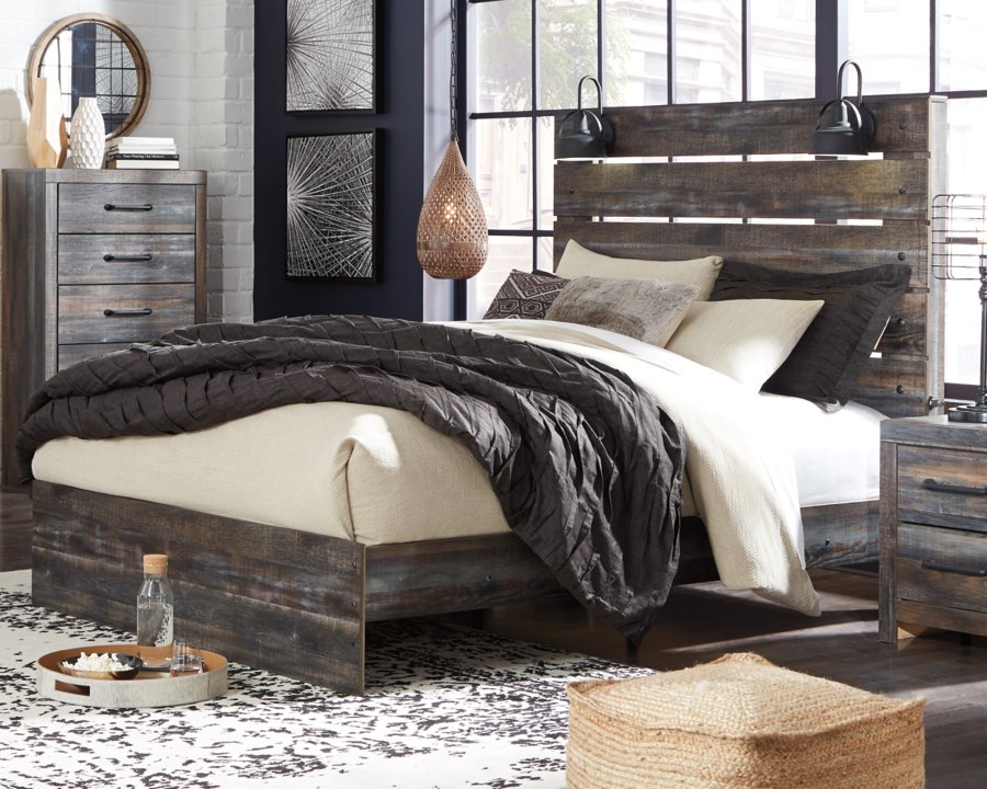 Drystan Queen Panel Bed, Dresser and Mirror - image 9
